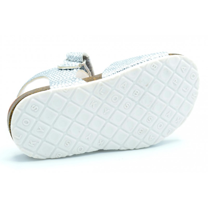 Pablosky 483800 Champion blanco - Sandalia bio para niña