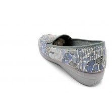 Muro 815 Azul | Zapatilla de lona elástica | Plantilla extraíble