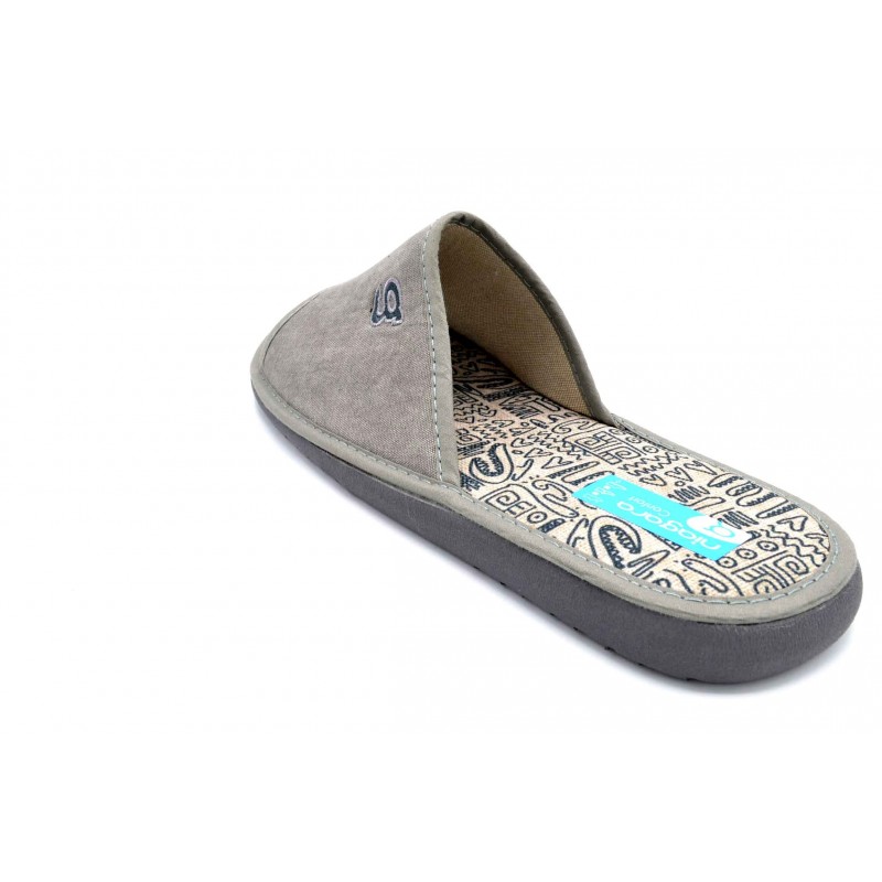 Niagara Gomus 681 Gris | Zapatilla de lona para casa | Suela relax