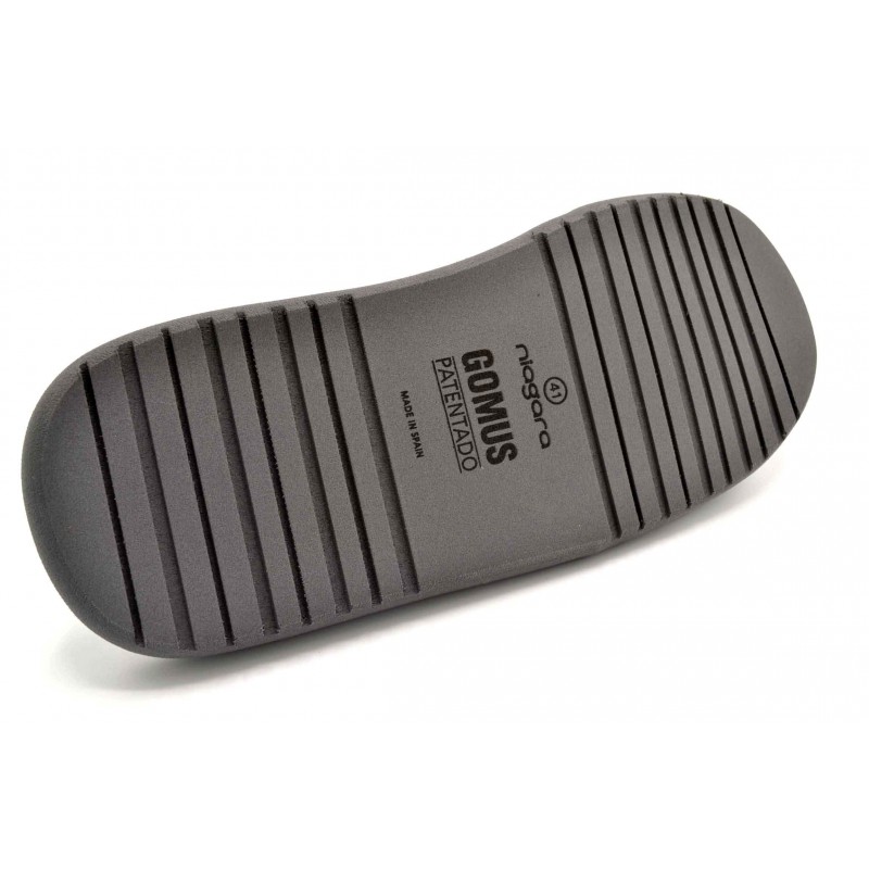 Niagara Gomus 681 Gris | Zapatilla de lona para casa | Suela relax