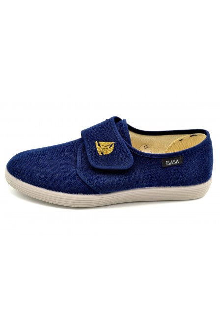 Isasa 118 Azul | Zapatilla de lona | Cierre de velcro