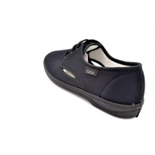 Isasa 312 Velunil negro | Zapatilla de lona con cordones