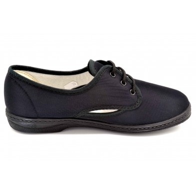Isasa 312 Velunil negro | Zapatilla de lona con cordones