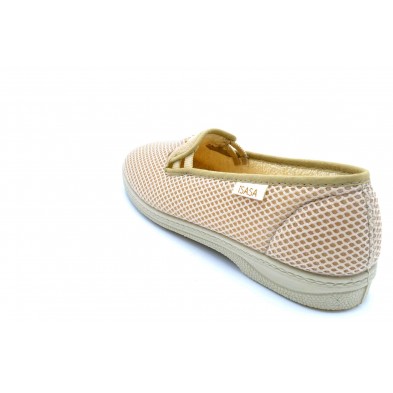 Isasa 302 Beige | Zapatilla farma | horma ancha