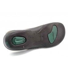 Porronet 0803 Negro | Sandalia de piel con cuña