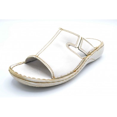 Dorking 3180 Blanco | Sandalia de piel