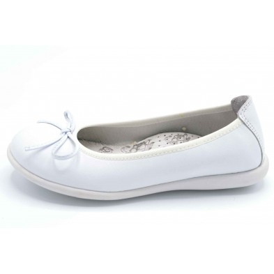 Pablosky 371901 Blanco | Bailarina de piel