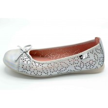 Paola by Pablosky 806458 Plata | Bailarina de piel