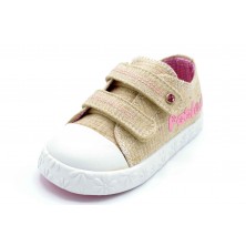 Pablosky 961630 Glitter Beig | Zapatilla de lona