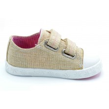 Pablosky 961630 Glitter Beig | Zapatilla de lona