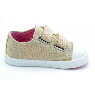 Pablosky 961630 Glitter Beig | Zapatilla de lona