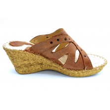 Dorking by Fluchos 2161 Cuero | Zueco con cuña