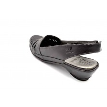 Dingo by Fluchos 7563 Negro | Sandalia de piel