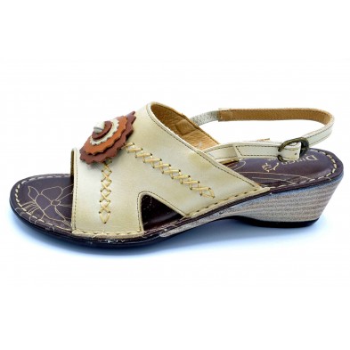 Dingo by Fluchos 6143 Hielo | Sandalia de piel