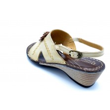 Dingo by Fluchos 6143 Hielo | Sandalia de piel