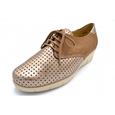 Drucker Calzapedic 24606 | Zapato de piel horma ancha | Plantilla extraíble