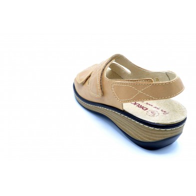 Drucker Calzapedic 3526 | Sandalia de piel horma ancha | Plantilla extraíble