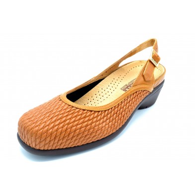 Drucker Calzapedic 27945 | Sandalia elástica de piel | Plantilla extraíble