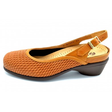 Drucker Calzapedic 27945 | Sandalia elástica de piel | Plantilla extraíble