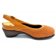 Drucker Calzapedic 27945 | Sandalia elástica de piel | Plantilla extraíble