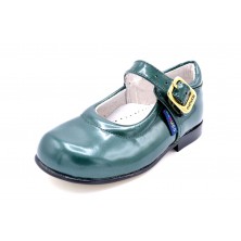 Nenuco mercedita verde | Zapato de piel para niña