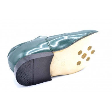Nenuco mercedita verde | Zapato de piel para niña