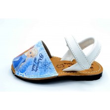 Menorquina Frozen | Sandalia de piel para niña