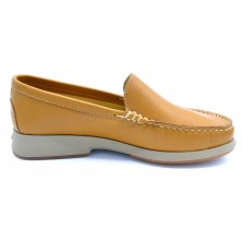 Fluchos 3471 Camel | Mocasín de piel para mujer