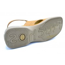 Fluchos 3489 Camel | Sandalia de piel para mujer
