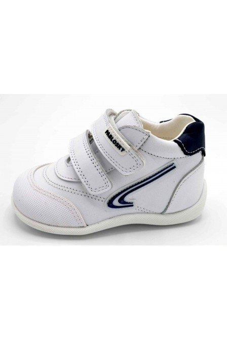 Pablosky 003002 Blanco azul | Botita deportiva de piel