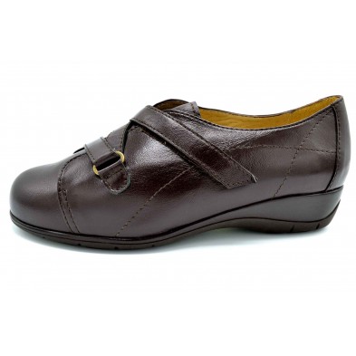 Drucker Calzapedic 24154 | Blucher de piel con velcro | Ancho especial