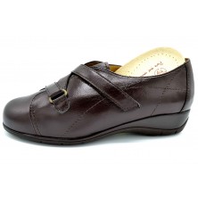 Drucker Calzapedic 24154 | Blucher de piel con velcro | Ancho especial