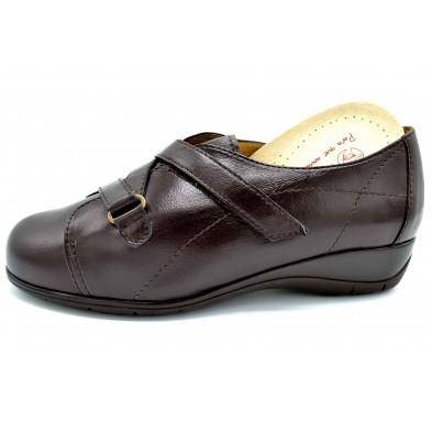 Drucker Calzapedic 24154 | Blucher de piel con velcro | Ancho especial